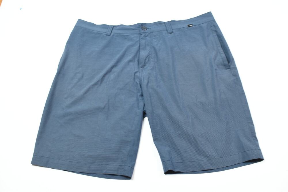 Travis Mathew Golf Shorts Mens 38 Blue Classic Fit 10" Stretch Performance